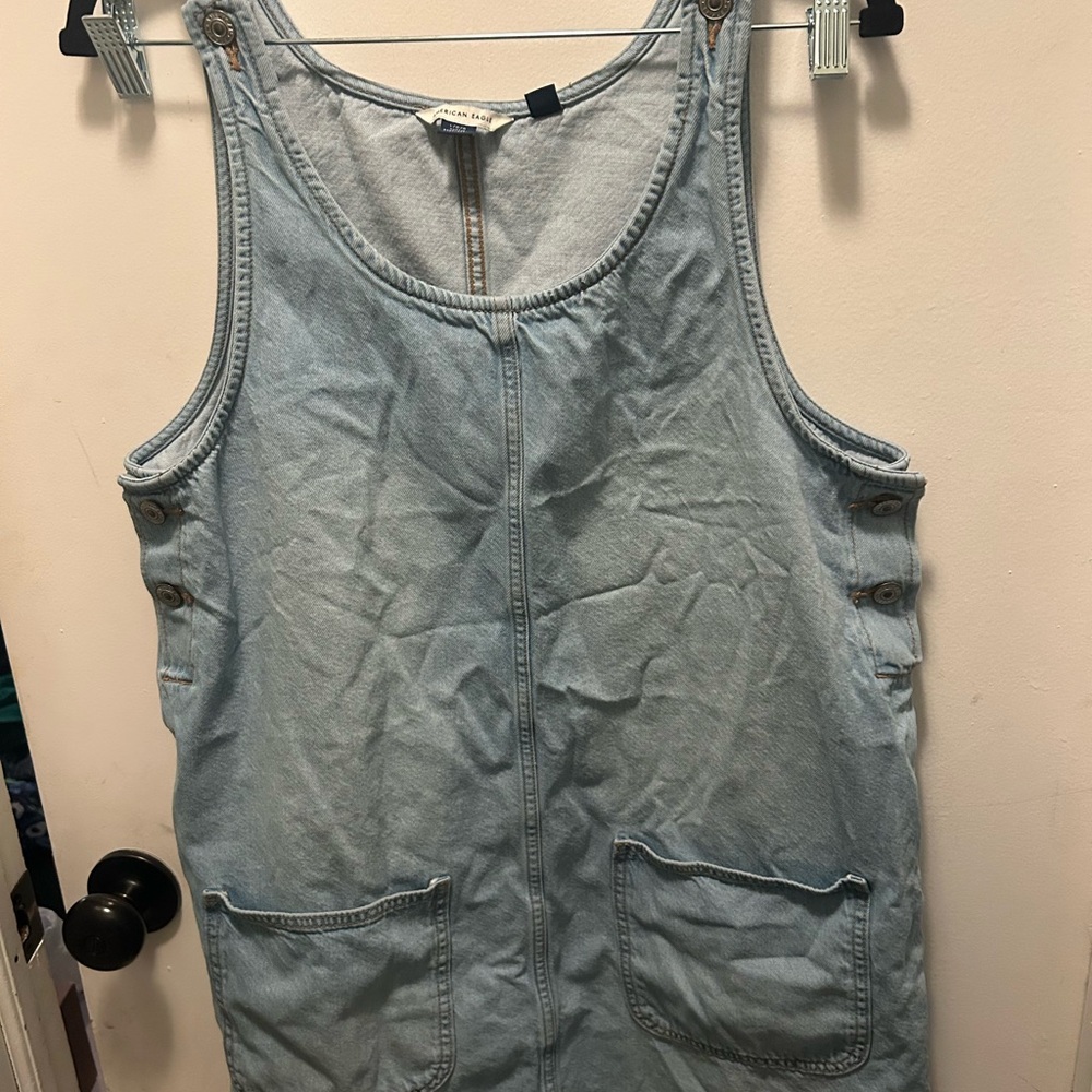 American Eagle Outfitters Light Blue Denim Top